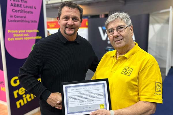 Master Locksmiths Association 25 Year Commemorative Membership Award